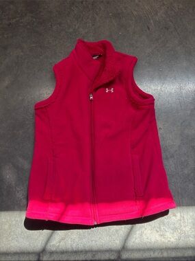 Under Armour Hot Pink Fleece Zip Vest